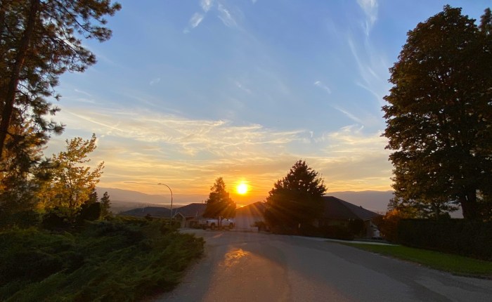 Sun and Sky over Okanagan Valley,&nbsp;B.C.